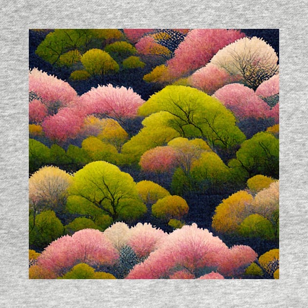 The Mountains of Spring Pattern by kansaikate